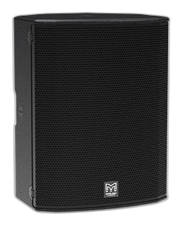 Tampak Tampak depan dengan grille Martin Audio FlexPoint FP15 — point source speaker