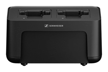 Tampak Tampak depan, bay kosong Sennheiser CHG 70N-C + PSU KIT Network-Enabled Charger — wireless mic battery charger